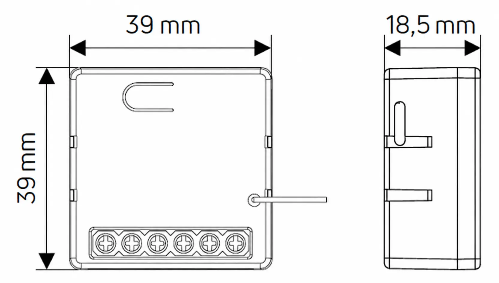 GS-SHUTTER Abmessungen