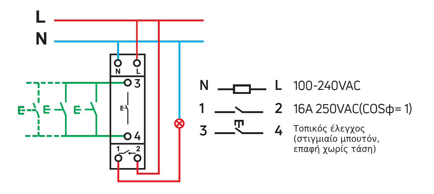 Διάγραμμα καλωδίωσης ER116W