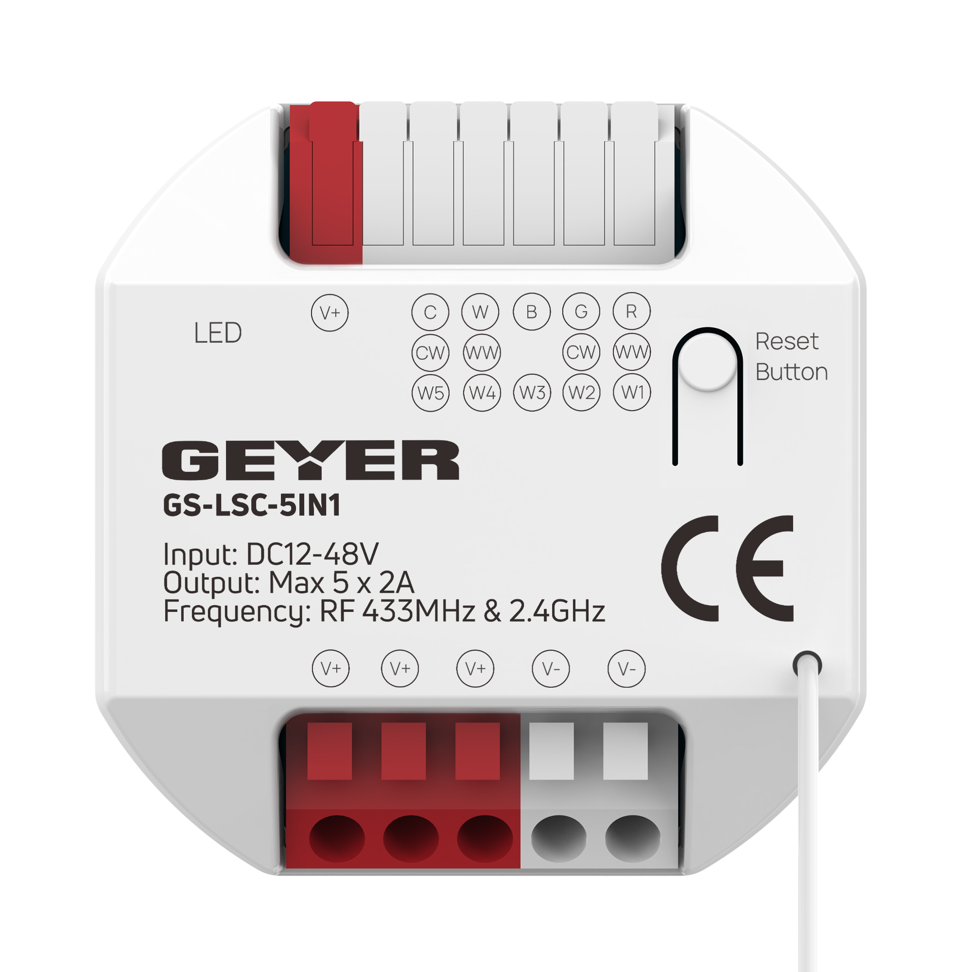 Module Wi‑Fi και RF πέντε καναλιών GEYER GS-LSC-5IN1 για ταινίες LED