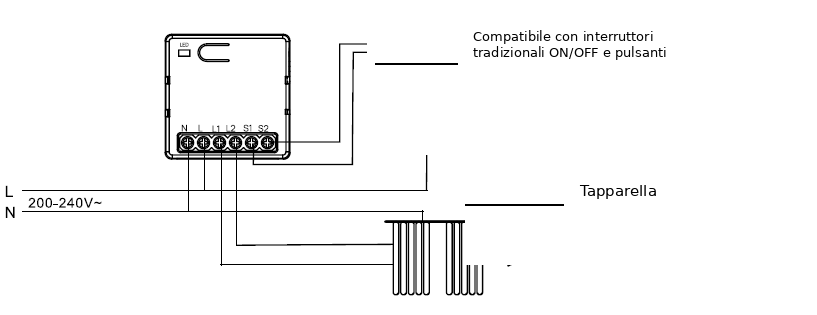Schema elettrico di GS-SHUTTER