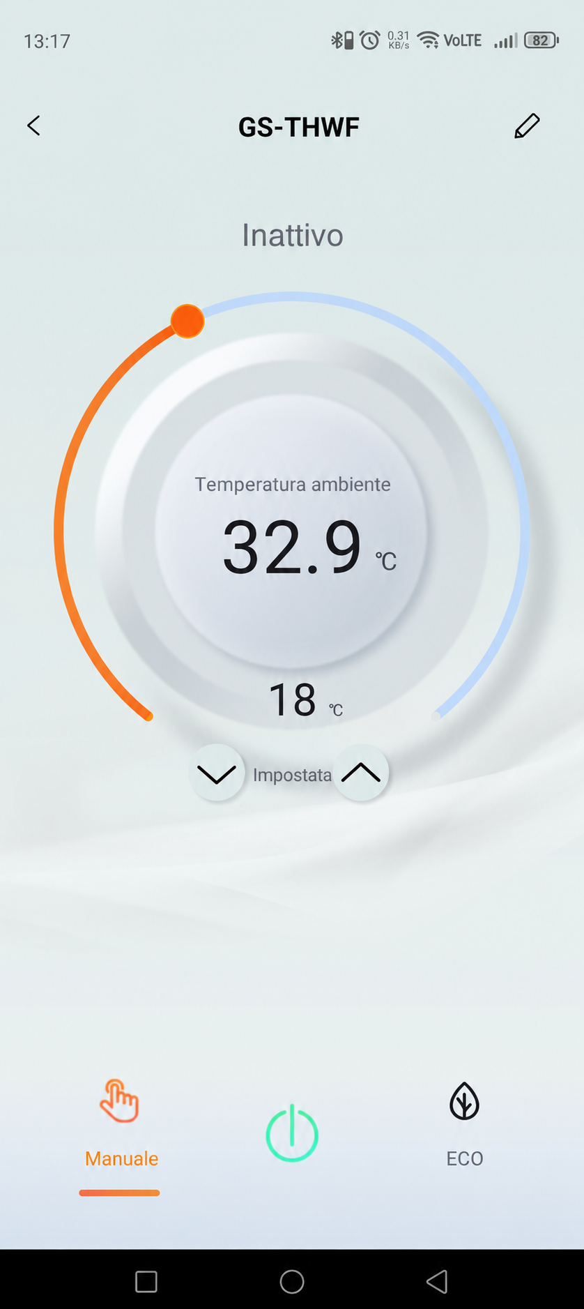 Controllo della temperatura nella GEYER SMART APP
