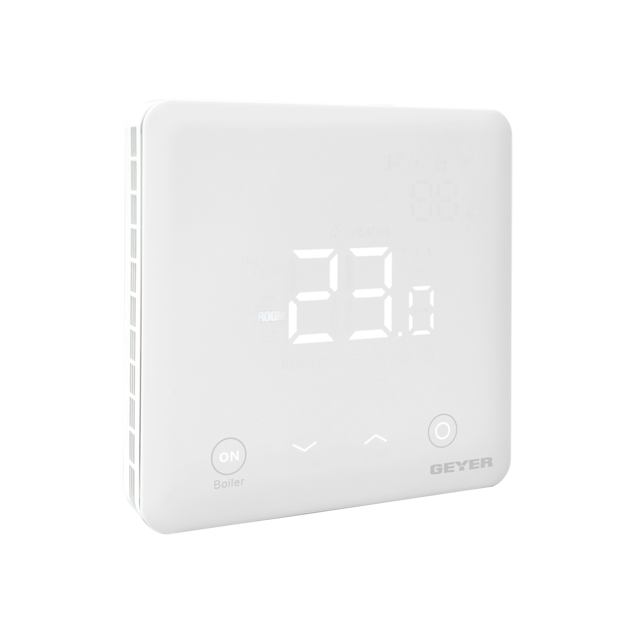 Λευκός θερμοστάτης χώρου και boiler Wi‑Fi GEYER GS-THWHB-W