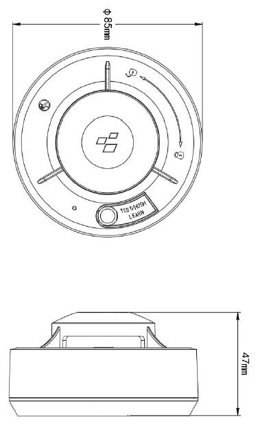 GS-122LH dimensions drawing