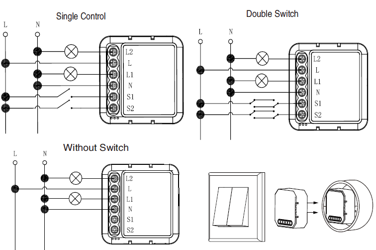 GS-D2CH wiring diagrams