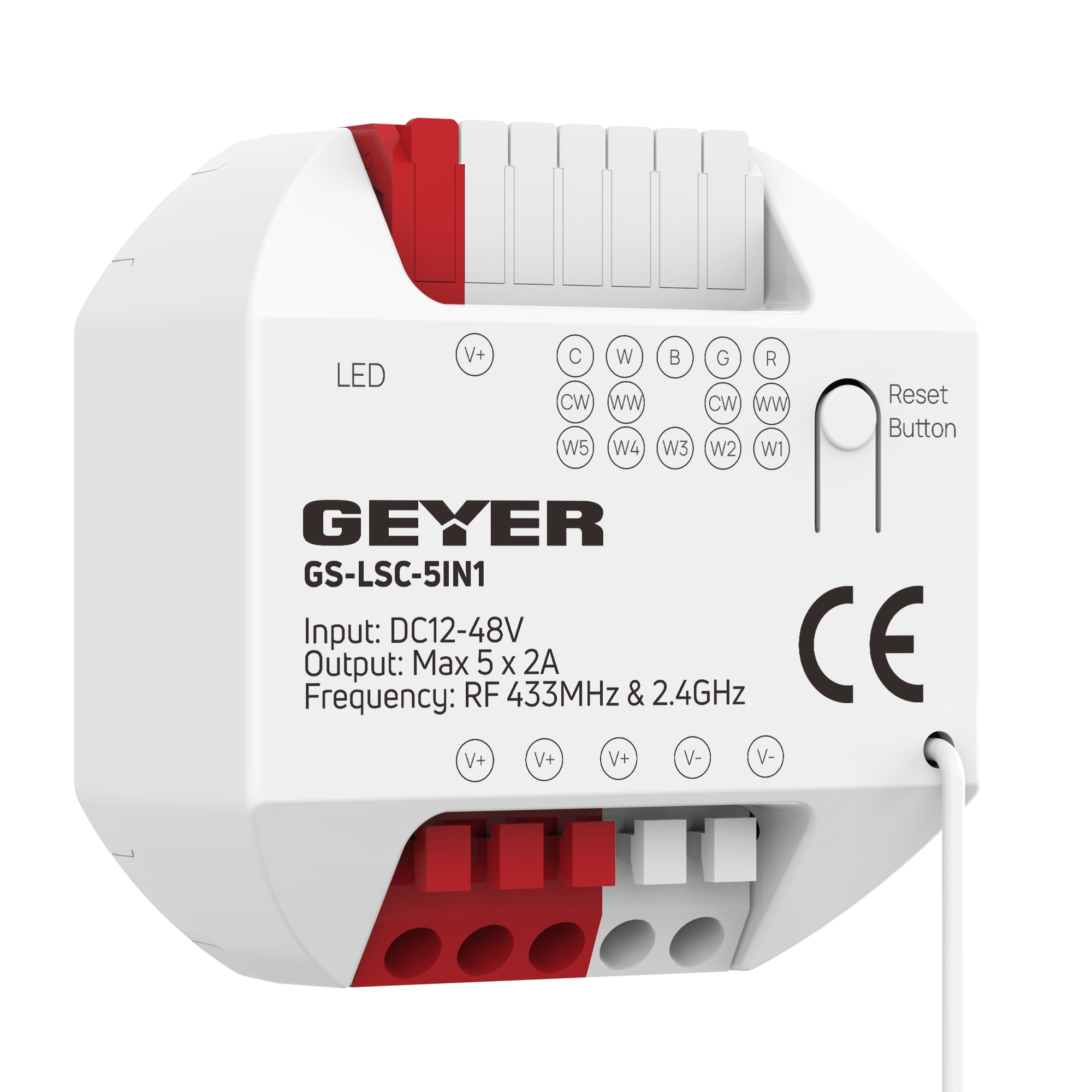 GEYER GS-LSC-5IN1 Wi-Fi and RF five-channel LED strip controller